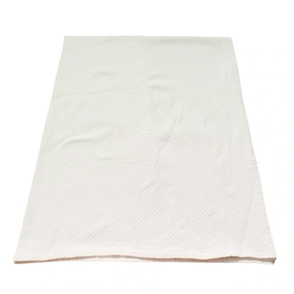 Restoration Hardware Matelasse White Quilted Cotton Queen‎ Bed Coverlet